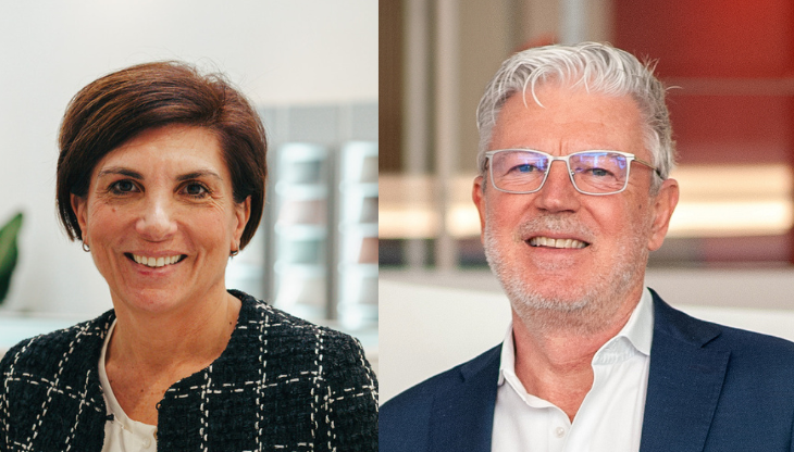 In foto Chiara Tonghini (Marketing Manager di Fluidra Commerciale Italia) e Mauro Miglioranzi (CEO Coo’ee Italia)