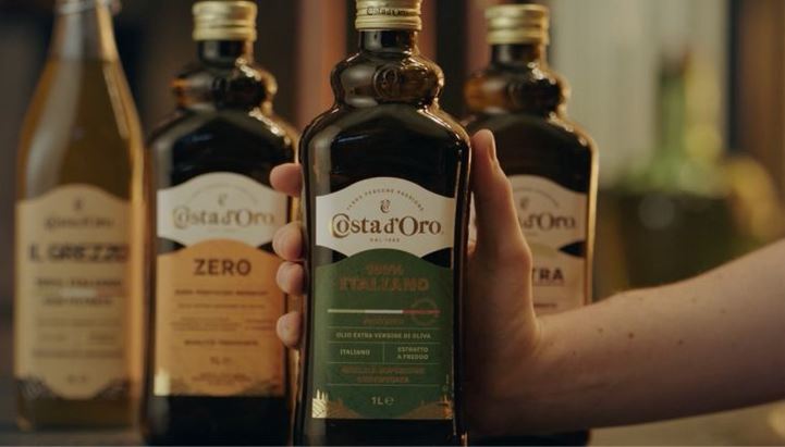 Il nuovo packaging degli oli EVO Costa d'Oro firmato Marimo