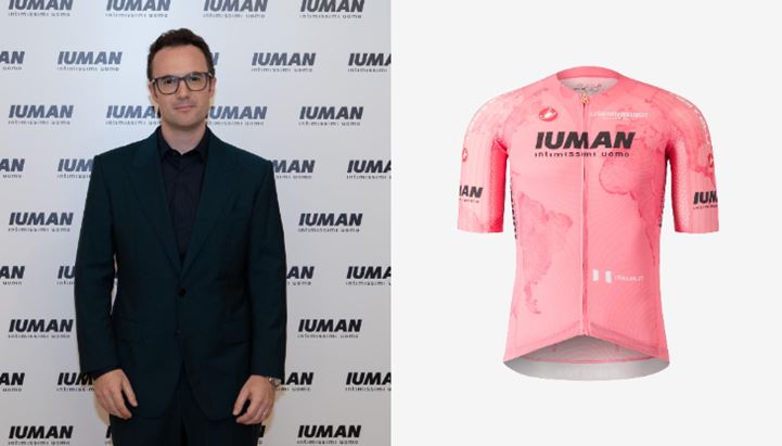 Matteo Veronesi e la Maglia Rosa 2025 sponsorizzata da Iuman 