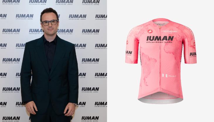 Matteo Veronesi e la Maglia Rosa 2025 sponsorizzata da Iuman 