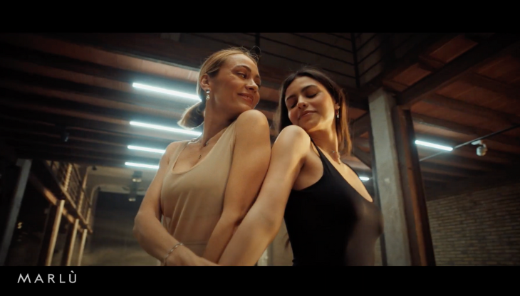 Un'immagine dal nuovo spot di Marlù