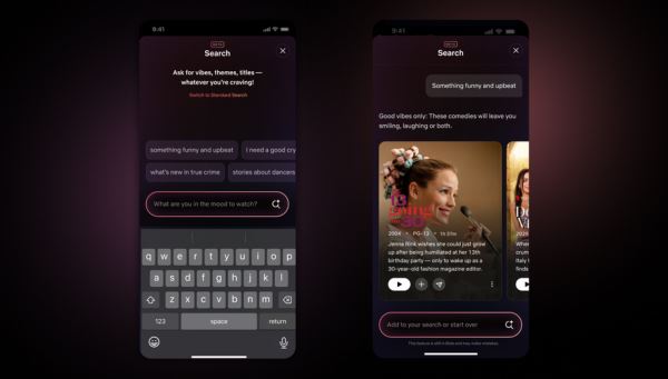 Nella foto: le nuove funzionalità di GenAI che saranno introdotte su Netflix