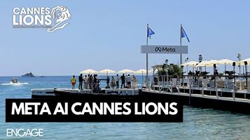 Un'immagine della Meta Beach allestita per i Cannes Lions 2025 (foto @RedazioneEngage)