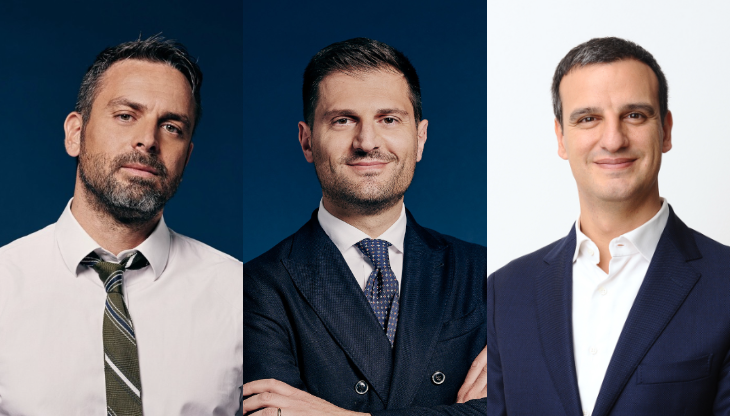 Dario Caiazzo, Massimo Di Gennaro e Tomaso Uliana