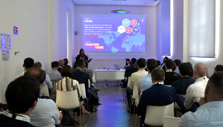 Un momento della presentazione del Vending Market Monitor nella sede di Jakala