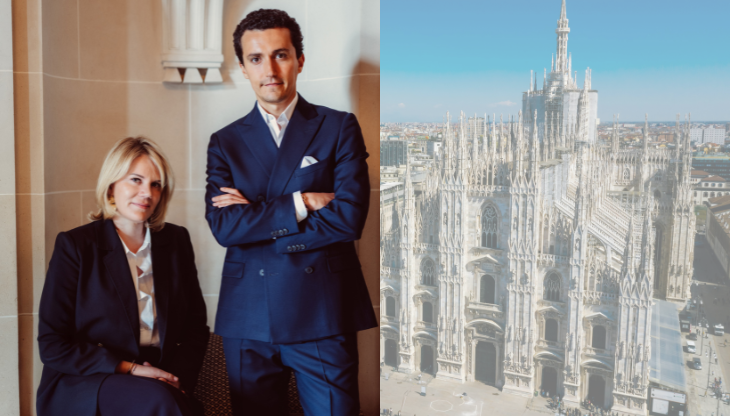 A sinistra nella foto: Clarisse Ferreres-Frechon e Mattia Atmoun