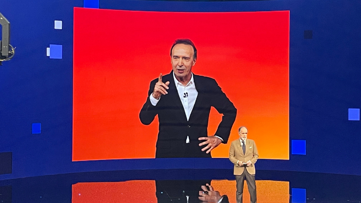 L'AD Rai Giampaolo Rossi annuncia la serata evento con Benigni il prossimo dicembre