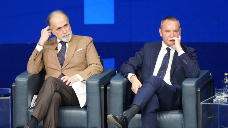 Da sinistra: Giampaolo Rossi, AD Rai, e Luca Poggi, AD Rai Pubblicità