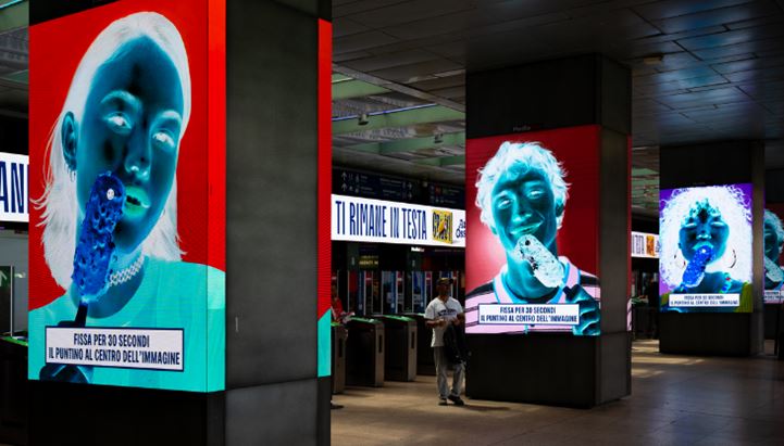 Un'immagine della domination in metropolitana a Milano