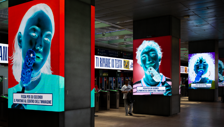 Un'immagine della domination in metropolitana a Milano