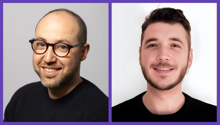 Hamza Kourimate, CMO di Dailymotion B2B, e Luis Ryder, Head of Creative Studio di Dailymotion Advertising