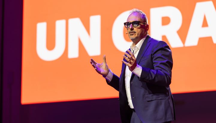 Marco Titi in un momento dell'evento "Passion" svoltosi a Milano