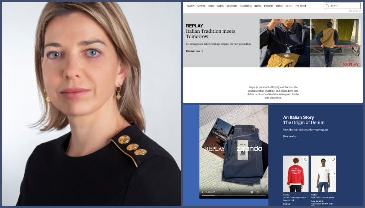 Joanna Rogers e alcune immagini di campagne realizzate attraverso ZMS