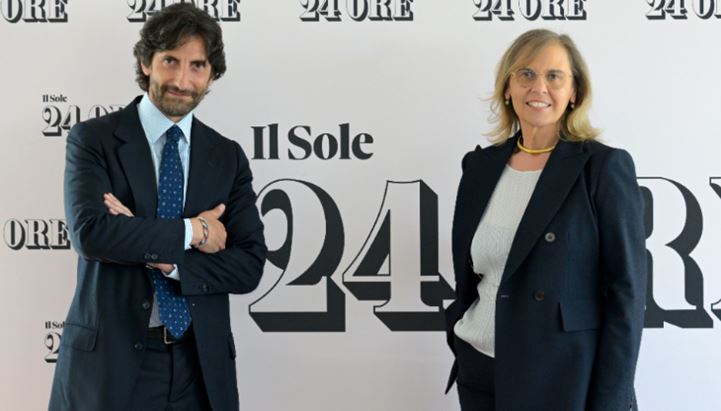 Federico Silvestri e Maria Carmela Colaiacovo, rispettivamente Ceo e Presidente del Gruppo 24 Ore 