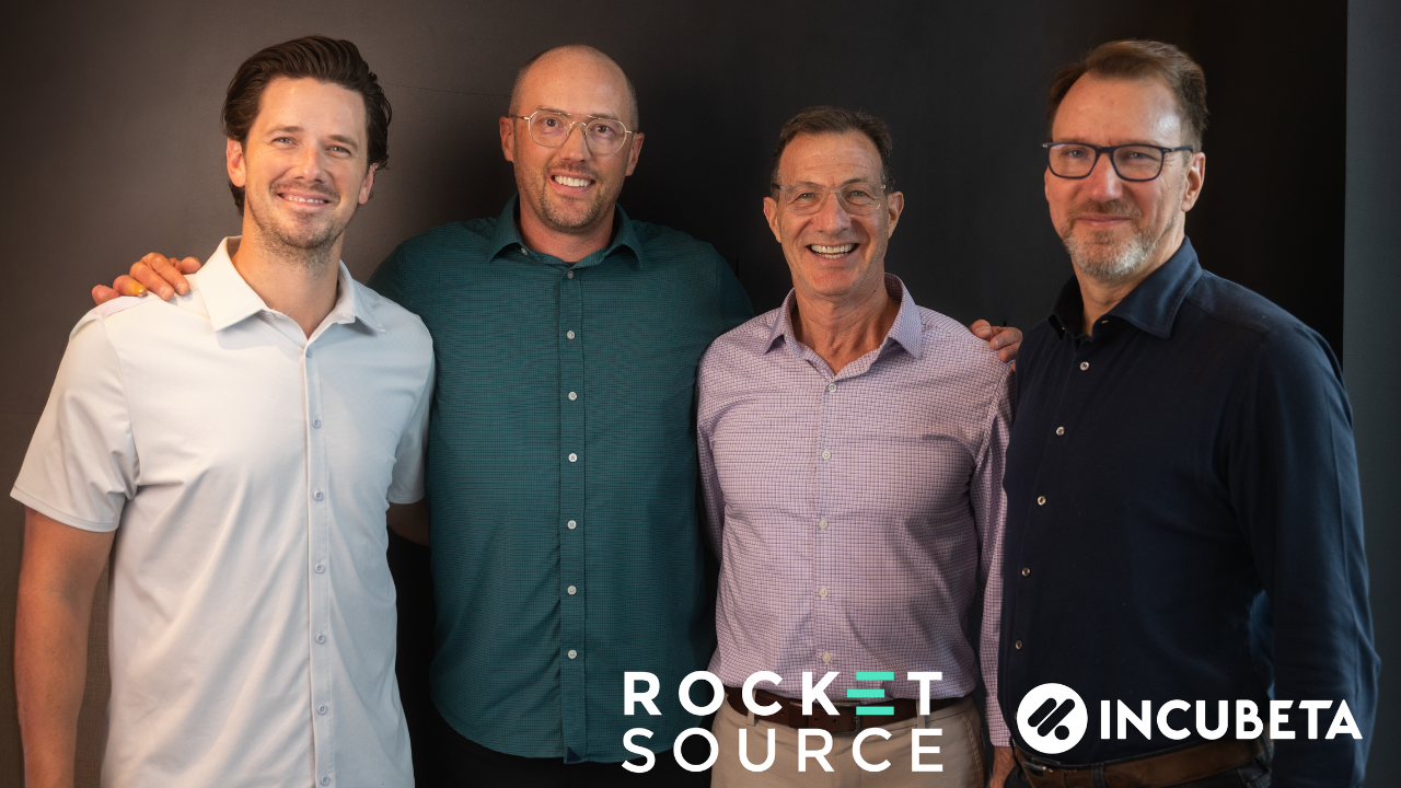da sx: Steven Kiger e Jonathan Greene di RocketSource; Alex Langshur e Jacques van Niekerk di Incubeta