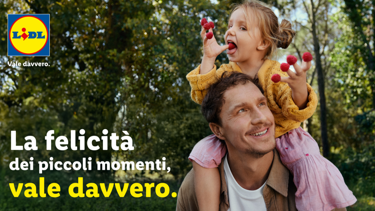 Un'immagine della nuova campagna "Lidl vale davvero."
