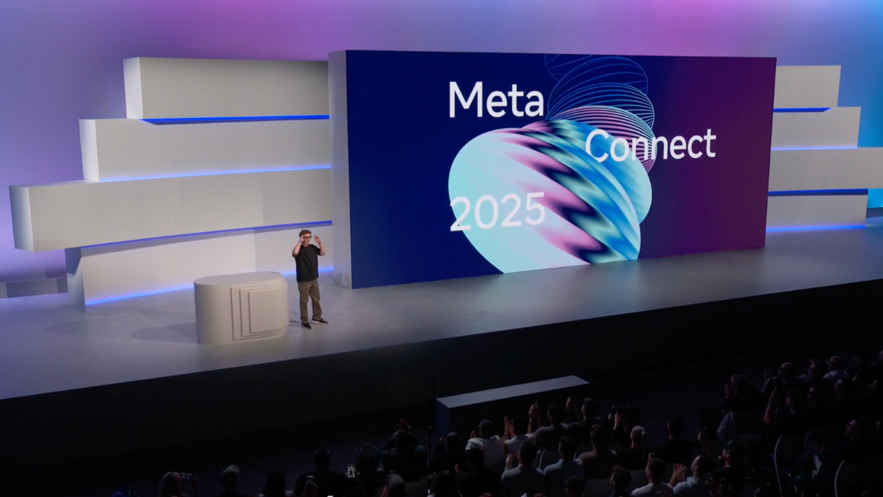 Mark Zuckerberg sul palco di Meta Connect 2025
