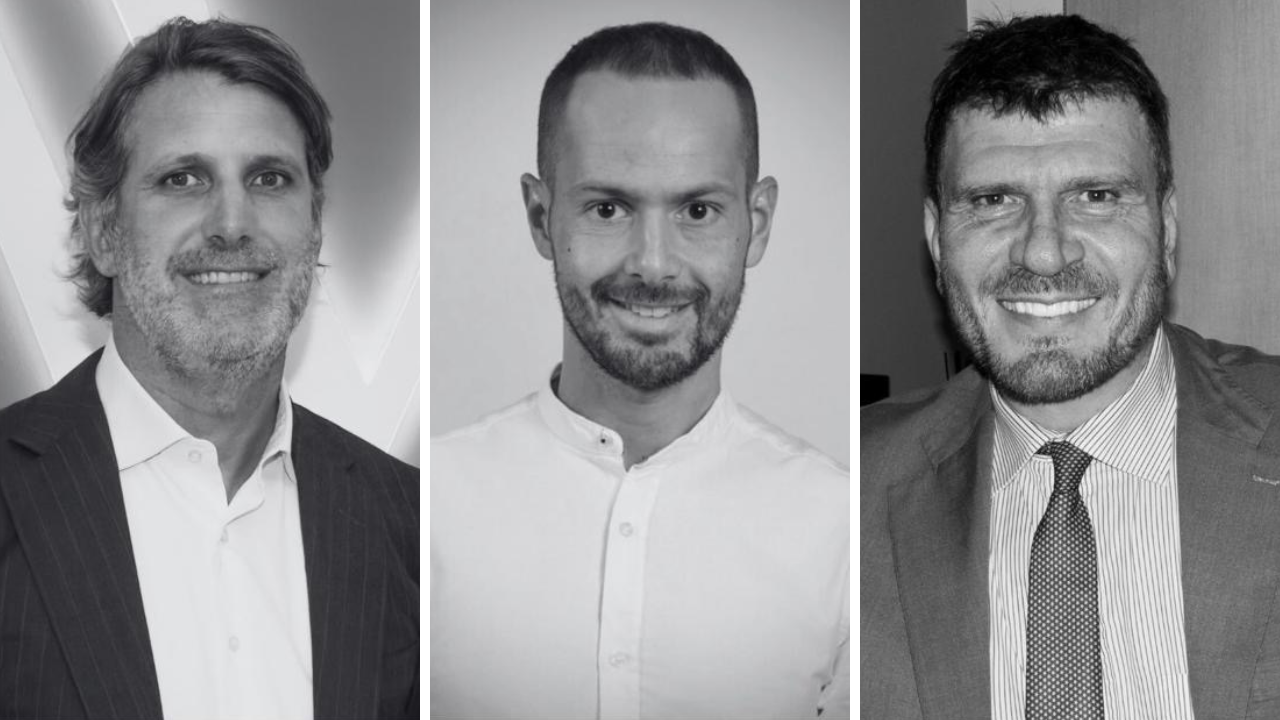 Da sinistra: Luca Martinotti, Vito Pace e Marco Rizza, al centro della riorganizzazione di Urban Vision Group