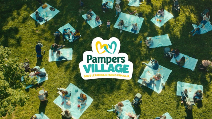 Un'immagine del nuovo spot Pampers