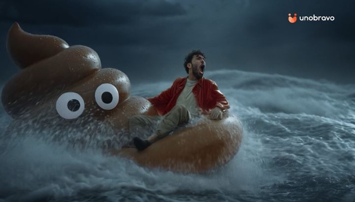 Un frame della creatività Unobravo