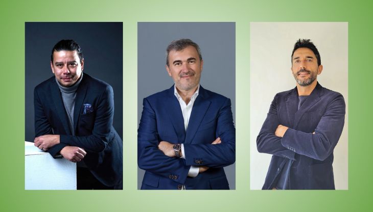 Da sinistra: Davide Tran, Andrea Santagata e Paolo De Santis