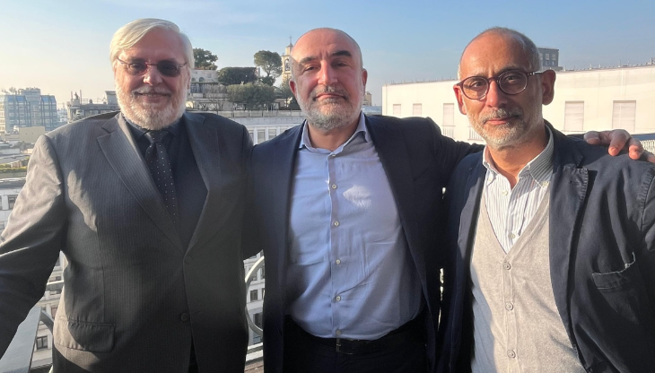 Andrea De Micheli, Marco Cicchetti e Francesco Paolo Conticello