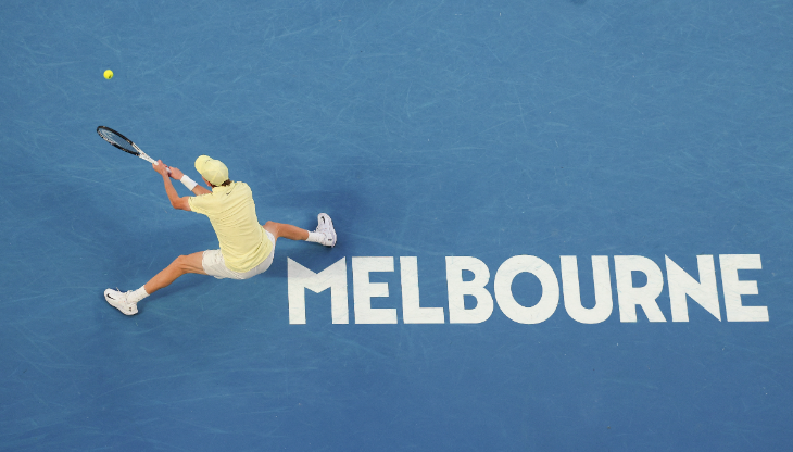 Jannik Sinner all'Australian Open 2025 (credit: Getty Images, ufficio stampa WBD)