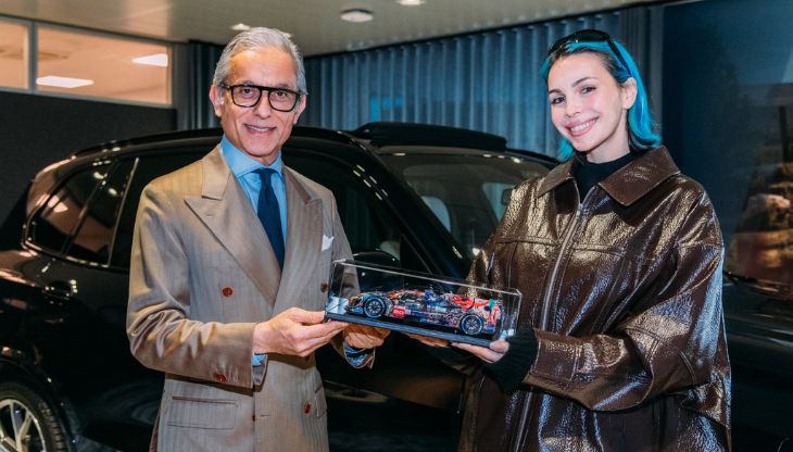 Massimiliano Di Silvestre, Presidente e Ceo di BMW Italia, con Rose Villain