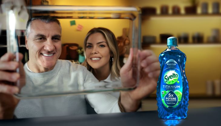 Bobo Vieri e Costanza Caracciolo protagonisti della campagna dedicata al nuovo Svelto Concentrato Titanium