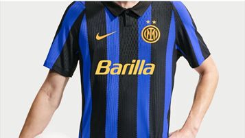 Il logo di Barilla potrebbe debuttare sulla maglia dell'inter (rendering di Engage)