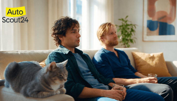 Un frame del nuovo spot di AutoScout24
