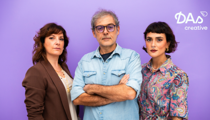 Il team alla guida di DAs Creative. Da sinistra: Silvia Vari, Valerio Di Giorgio e Valentina Cannatelli