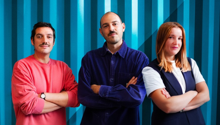 da sinistra: Luca Riva, Davide Labò e Julie de Biolley