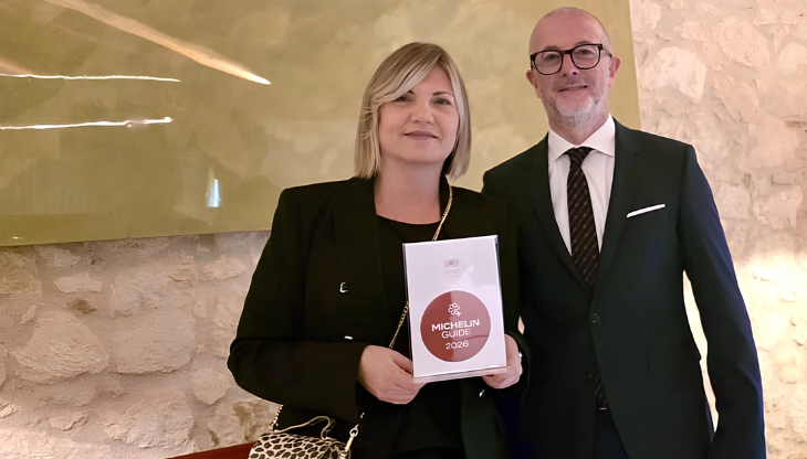 Monica Carlotto, General Manager de La Barchessa di Villa Pisani, e Michele Borin, Direttore Operativo di WMRH