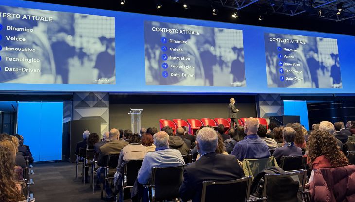 Un momento del convegno di Audioutdoor