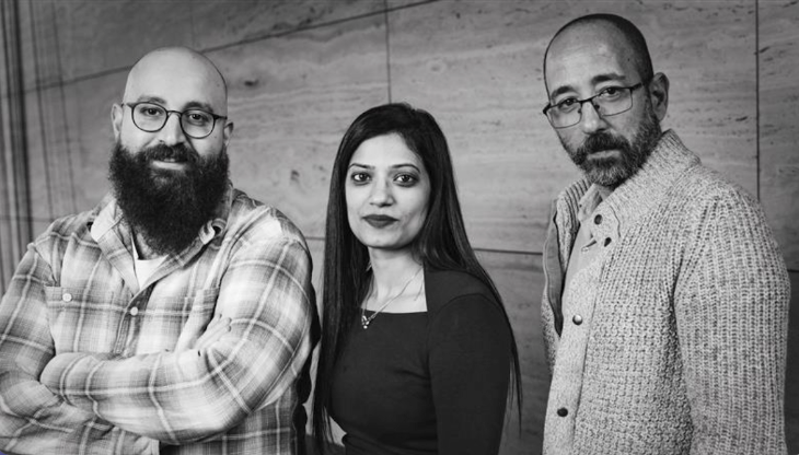 Da sinistra: Eyal Ben Shalom, Deepti Velury e Asaf Ben Shalom