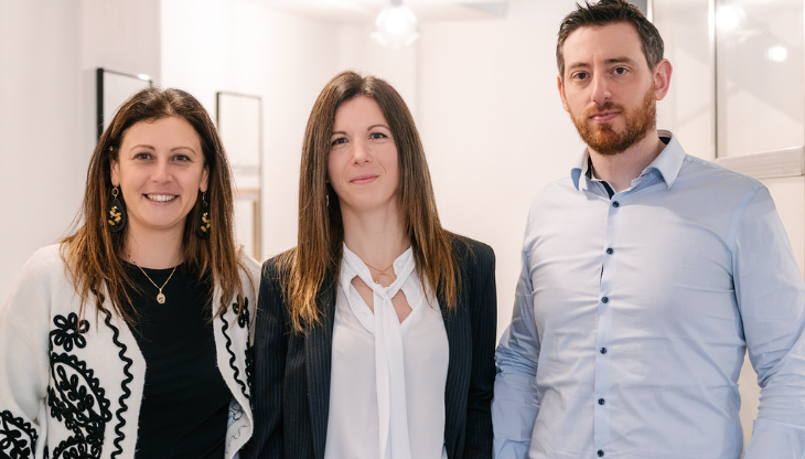 Da sinistra: Daniela Monteverdi, Jessica Malfatto e Stefano Tagliabue