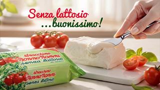 Un'immagine dallo spot dedicato allo Stracchino Senza Lattosio di Nonno Nanni