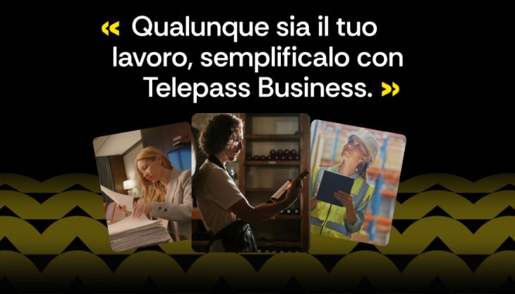 Telepass Business: un'immagine della campagna