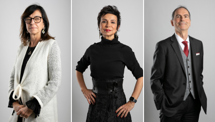 Fiorenza Sarzanini, Barbara Stefanelli, nuove condirettrici del Corriere della Sera e Venanzio Postiglione, nuovo direttore di 7. Foto di Paolo Lavizzari