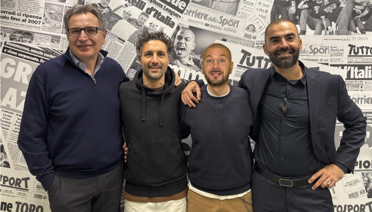 Da sinistra: Valerio Gaviglia, Fabio Tocco, Emanuele Stivala e Daniele Morena