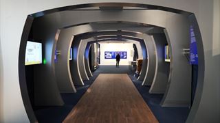 Un'immagine della mostra di Rai Pubblicità in Triennale