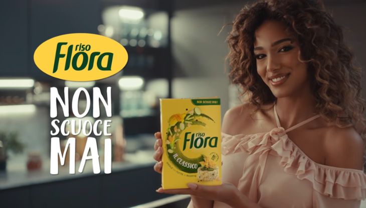 Samira Lui nel nuovo spot Riso Flora