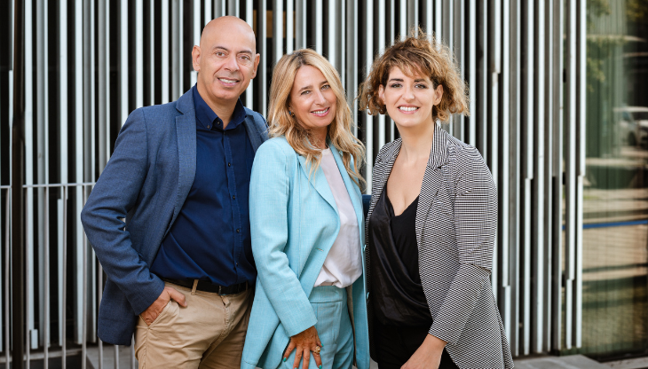 Fabio Carnevali e Belinda Bortolan (founders) con Claudiana Di Cesare (Partner & C.M.O. - Chief Marketing Officer)