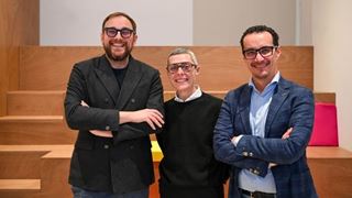 I soci fondatori di Blum, da sinistra: Domenico Lanzilotta, Francesca Ponzecchi, Luca Barbieri