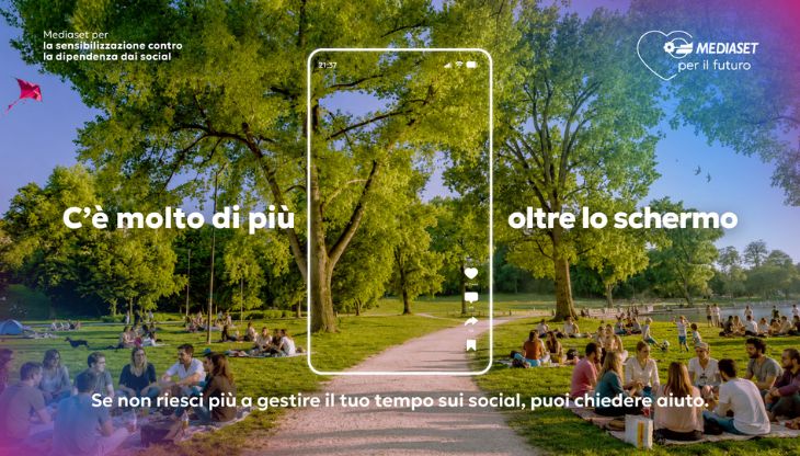 Un'immagine della campagna Mediaset