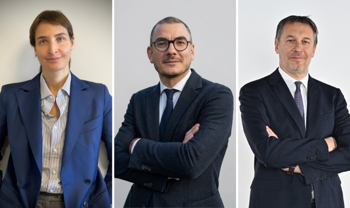 Da sinistra, Ludovica Brambilla di Civesio, Andrea Conte e Davide Mondo