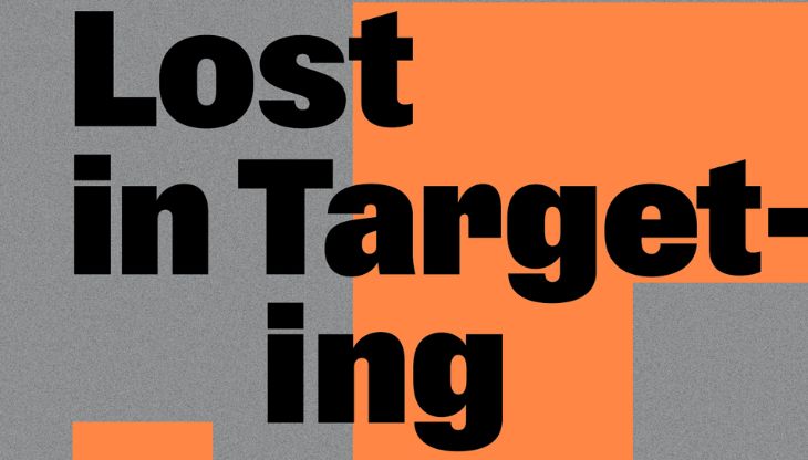 Un dettaglio della copertina di "Lost in targeting"