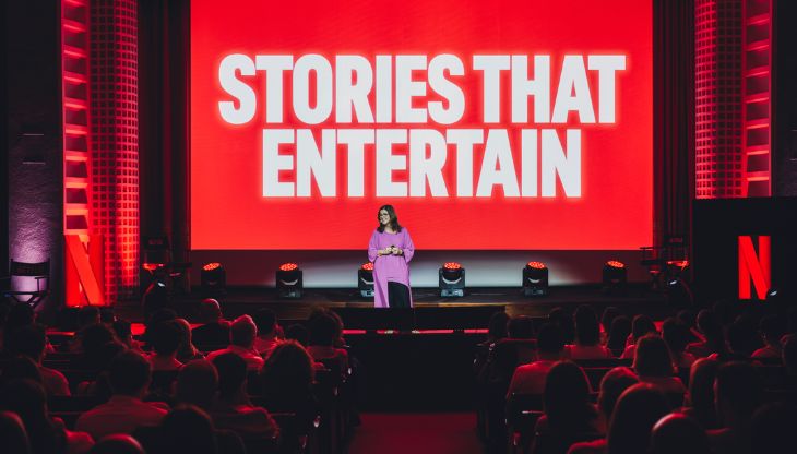 Tinny Andreatta presenta le novità italiane di Netflix all'evento Spotlight. Credits: Virginia Bettoja / Netflix