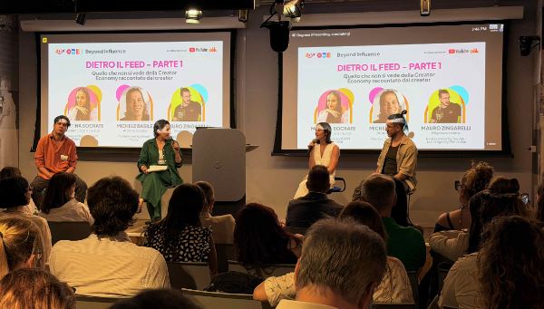 Il panel con i creator all'evento Beyond Influencer